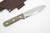 LT Wright Knives Gen 5 - Scandi Grind - Green Canvas Micarta - Matte Finish