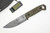 TOPS Knives, Brakimo - BRAK-01-RMT - Fixed Blade Survival Knife w/ Green Canvas Micarta ROCKY MOUNTAIN TREAD Handle