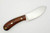 LT Wright Knives Camp MUK - Flat Grind - 3V Steel - Desert Ironwood - Polished Finish - FREE Black Liners! - 2