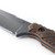Toor Knives: Field 2.0 - CPM 154 Steel - Battleship Grey - Walnut Handle, Leather Sheath