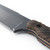 Toor Knives: Field 1.0 - CPM 154 Steel - Battleship Grey - Walnut Handle, Leather Sheath