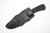 Winkler Knives - Field Knife - 80CRV2 Steel - Flat Grind - Sculpted Black Laminate Handle - Tapered Tang