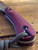 Smith & Sons Knives: AXIOM - AEB-L Steel - Burgundy Richlite Handle