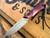 Smith & Sons Knives: AXIOM - AEB-L Steel - Burgundy Richlite Handle