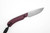 Smith & Sons Knives: AXIOM - AEB-L Steel - Burgundy Richlite Handle
