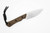 Smith & Sons Knives: BRAVE - D2 Tool Steel - Brown Burlap Micarta Handle