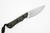 Smith & Sons Knives: BRAVE - D2 Tool Steel - Black Burlap Micarta Handle