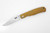 Smith & Sons Knives: CYPRESS TRAPPER - D2 Tool Steel - Natural Burlap Micarta Handle