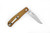 Smith & Sons Knives: CYPRESS TRAPPER - D2 Tool Steel - Natural Burlap Micarta Handle