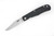Smith & Sons Knives: CYPRESS TRAPPER - D2 Tool Steel - Black Burlap Micarta Handle