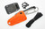 ESEE Imlay, SAW Rescue Knife - ORANGE Sheath, Black Clip Plate, Retention Strap