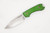 Bradford Knives: Guardian3 - M390 Steel - Sabre Grind, Stonewash Finish Blade - Textured Toxic Green G10 Handle