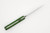 Bradford Knives: Guardian3 - M390 Steel - Sabre Grind, Stonewash Finish Blade - Textured Toxic Green G10 Handle