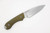 Bradford Knives: Guardian4 - M390 Steel - Sabre Grind, Stonewash Finish Blade - 3D OD Green Micarta Handle