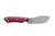 TOPS Knives: Camp Creek Fire Edition, CPCKFE-01 - S35VN Stainless Steel, Tumble Finish Blade - Red G10 w/ Black Liner Handle