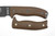 TKC Handle Kit for AK 5.5/6.5/8 and ESEE 5/6 - Brown Canvas Micarta