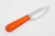 LT Wright Knives Frontier Trapper - AEB-L Steel - Saber Grind - Orange G10 w/ Black Liner