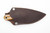 LT Wright Knives Frontier Trapper - AEB-L Steel - Saber Grind - Brown Bone w/ Black Liners