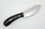 LT Wright Knives Camp MUK - Saber Grind - 3V Steel - Black Paper Micarta w/Yellow Liners - Polished Finish