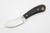 LT Wright Knives Lil Muk - Flat Grind - A2 Steel - Black Canvas Micarta - Matte Finish