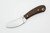 LT Wright Knives Lil Muk - Flat Grind - A2 Steel - Brown Burlap Micarta - Matte Finish