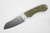 Bradford Knives: Guardian4, 3D - M390 Steel - Sheepsfoot Blade - Flat Grind - Stonewash Finish - 3D OD Green Canvas Micarta Handle