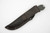 Bradford Knives: Guardian4, 3D - CPM 3V Steel - Drop Point - Sabre Grind - Stonewash Finish - 3D Black Canvas Micarta Handle