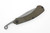 TOPS Knives TAC-RAZE 4 - TRAZ-04, Recurve Tanto 1095 Steel Blade - Tungsten Finish - Green Canvas Micarta Handle