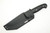 LT Wright Knives: LTAC GNS - O1 Steel - Saber Grind - Fixed Blade Knife w/ Black Canvas Micarta Handle & Toxic Green Liners - Matte Finish, Kydex