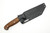 LT Wright Knives: LTAC GNS - O1 Steel - Saber Grind - Fixed Blade Knife w/ Brown Burlap Handle - Matte Finish, Kydex