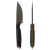 Toor Knives: Field 3.0 - CPM 154 Steel - Spanish Moss - Ebony Handle w/ Orange G10 Liner, Leather Sheath