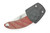 Woods Monkey Banana Peel by L.T. Wright - S35VN Steel - Scandi Grind and Drop Point Blade - Twist Red Linen Micarta Handle - Kydex Neck Sheath