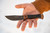 TOPS Knives: Woodcraft - WC-01 - Midnight Bronze Blade - Tan & Black Canvas Micarta Handle