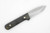 LT Wright Knives: HEVI Next Gen - 3/16" Thick O1 Steel - Scandi Grind - Black Canvas Micarta - Matte