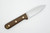 LT Wright Knives: Genesis - CPM 3V Steel - Flat Grind - Brown Burlap - Mate Finish - Kydex Sheath