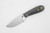 LT Wright Knives: Frontier First - O1 Tool Steel - Flat Grind - Black Canvas Micarta - Matte Finish