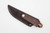 LT Wright Knives: Frontier First - O1 Tool Steel - Flat Grind - Brown Bone w/ Black Liners - 1
