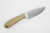 LT Wright Knives: Frontier First - O1 Tool Steel - Flat Grind - Natural Maple w/ Black Liners - 2