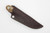 LT Wright Knives: Frontier First - O1 Tool Steel - Flat Grind - Brown Bone w/ Black Liners - 3