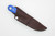 LT Wright Knives: Frontier First - 3V Steel - Flat Grind - Blue G10 Handle - Matte