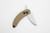 Woods Monkey Banana Peel by L.T. Wright - A2 Steel - Scandi Grind - 1/8 Coyote Brown G10 Handle - Matte