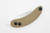 Woods Monkey Banana Peel by L.T. Wright - A2 Steel - Scandi Grind - 1/8 Coyote Brown G10 Handle - Matte