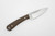 LT Wright Knives Frontier Valley - D2 Steel - Flat Grind - Brown Burlap Handle - Matte Finish