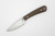 LT Wright Knives Frontier Valley - D2 Steel - Flat Grind - Brown Burlap Handle - Matte Finish