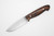LT Wright Knives Trekker - AEB-L Steel - Flat Grind - Desert Ironwood Handle w/ FREE Black Liners - 7