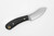 LT Wright Knives: Lil Muk - Saber Grind - O1 Steel - Black Canvas Micarta - Matte Finish