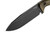 LionSteel Knives: T6 - CPM 3V Steel - Old Black Blade Finish - Green Canvas Micarta Handle