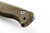LionSteel Knives: T6 - CPM 3V Steel - Satin Blade Finish - Green Canvas Micarta Handle