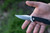 TOPS Knives Mini Scandi Folder, MSF-4.0 - Satin Blade Finish - Black G10 Handle