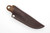 LT Wright Knives Frontier First - CPM 3V Steel - Flat Grind - Brown Burlap Canvas Micarta w/ Orange Liners - Matte Finish